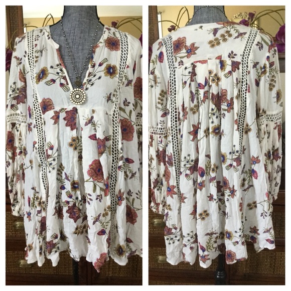 Free People Just The Two Of Us Printed Tunic. NWT. - Picture 4 of 7